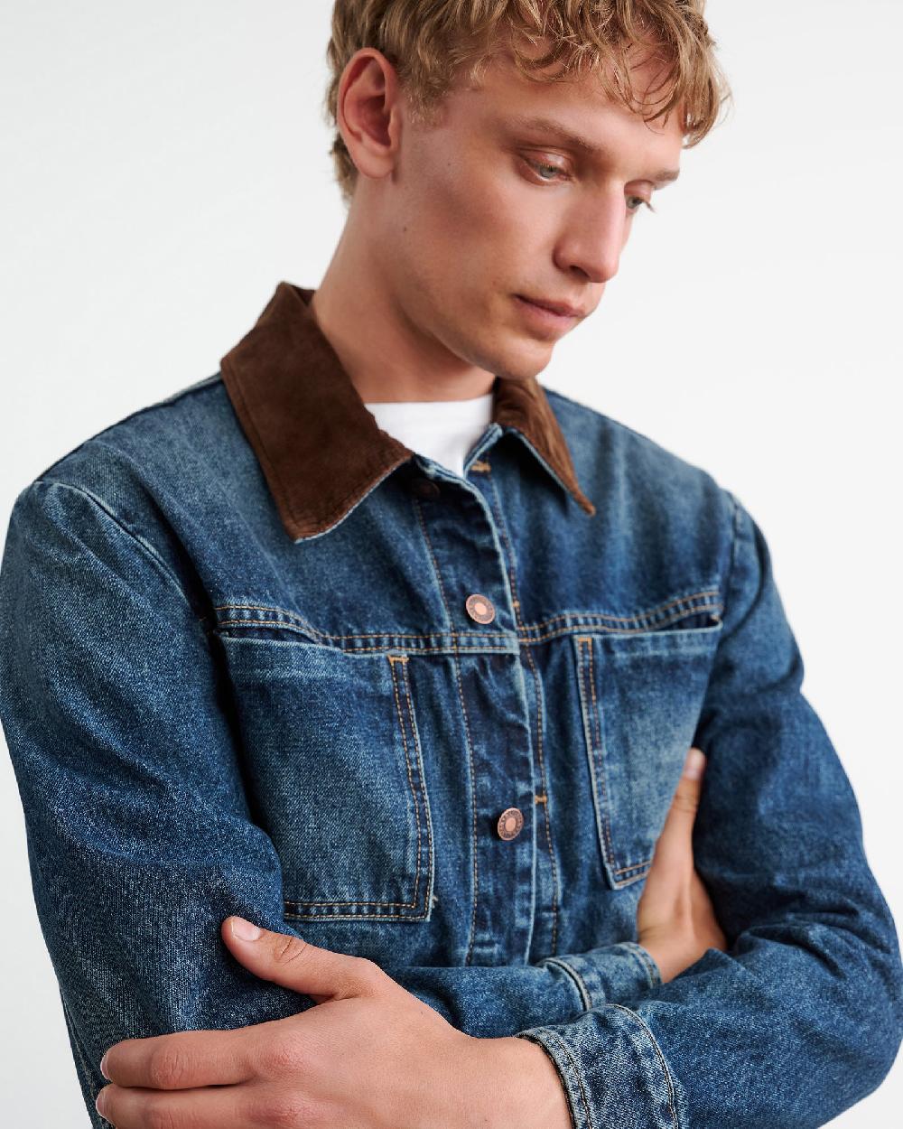 Nili Lotan CHESTER DENIM JACKET SIMON WASH