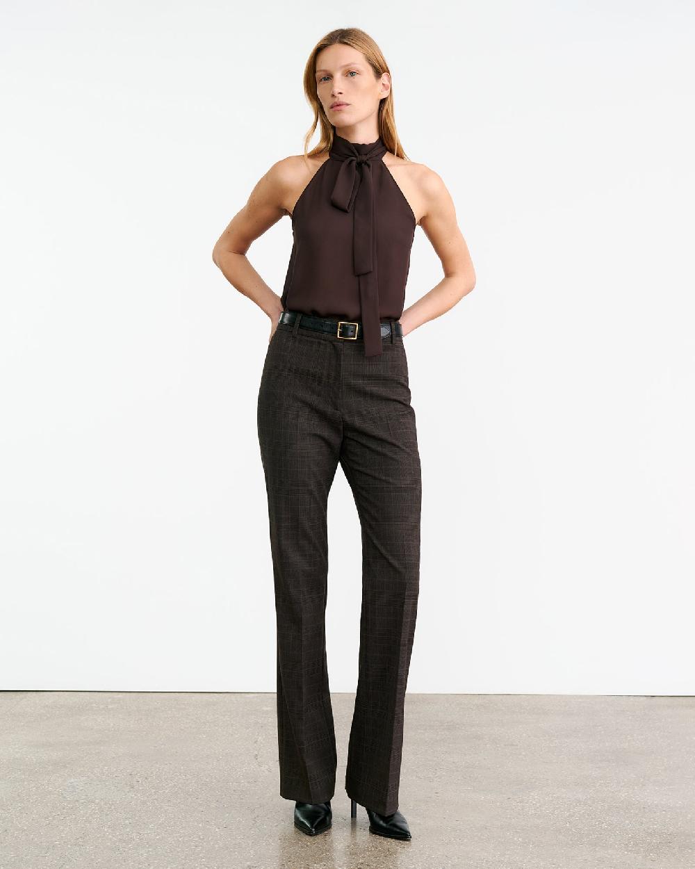 Nili Lotan CORETTE WOOL PANT CIGAR PLAID