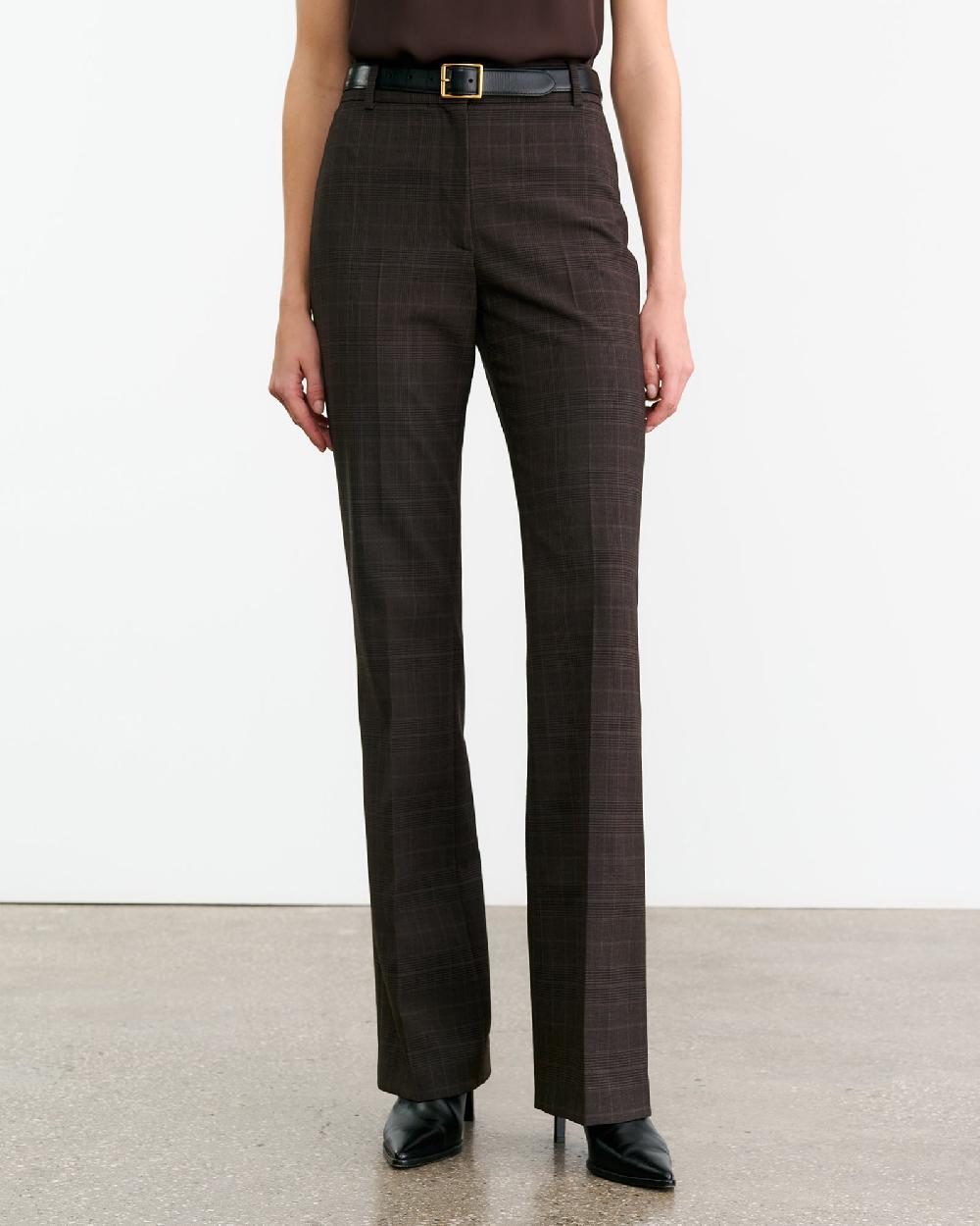 Nili Lotan CORETTE WOOL PANT CIGAR PLAID