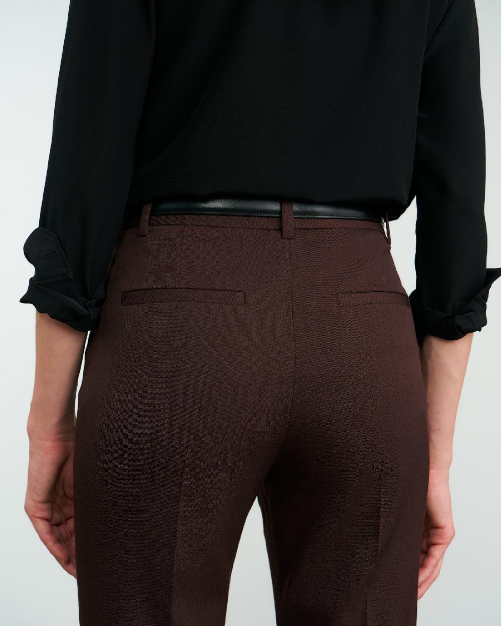 Nili Lotan CORETTE WOOL PANT OXBLOOD