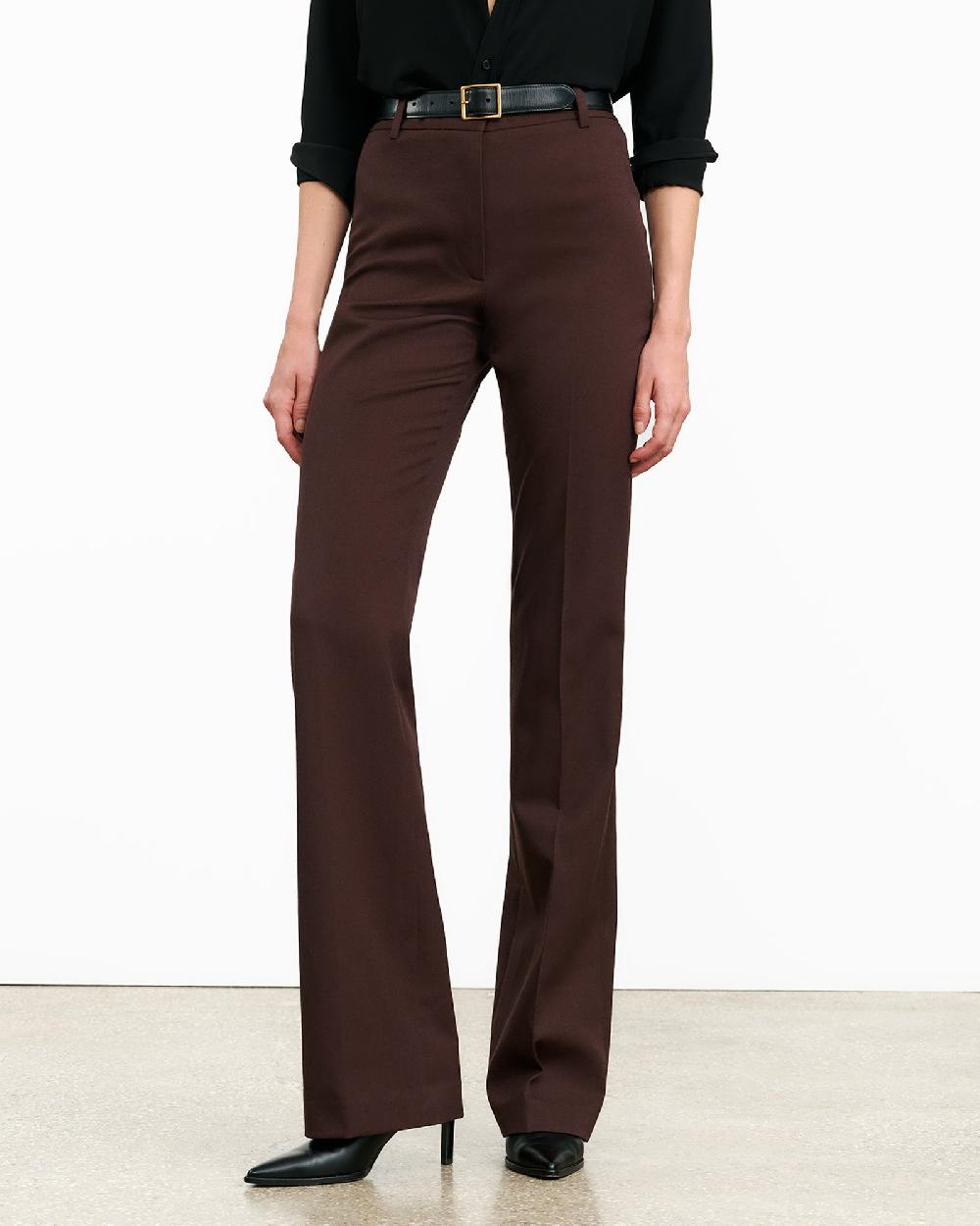 Nili Lotan CORETTE WOOL PANT OXBLOOD