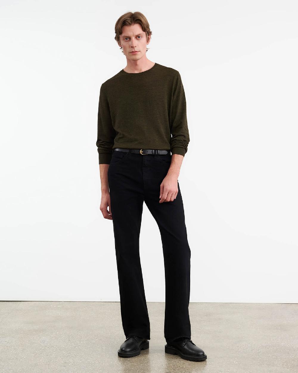 Nili Lotan DAWSON SWEATER FOREST GREEN