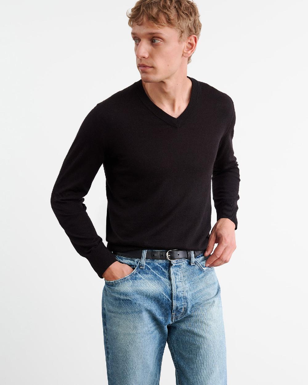 Nili Lotan DAX SWEATER BLACK