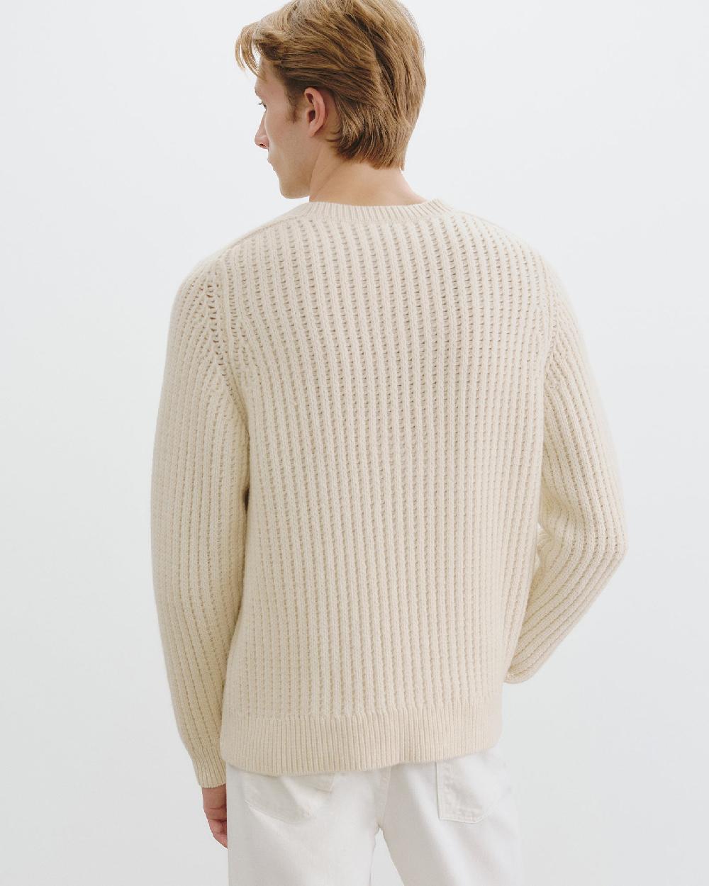 Nili Lotan DEMITRY WOOL SWEATER IVORY