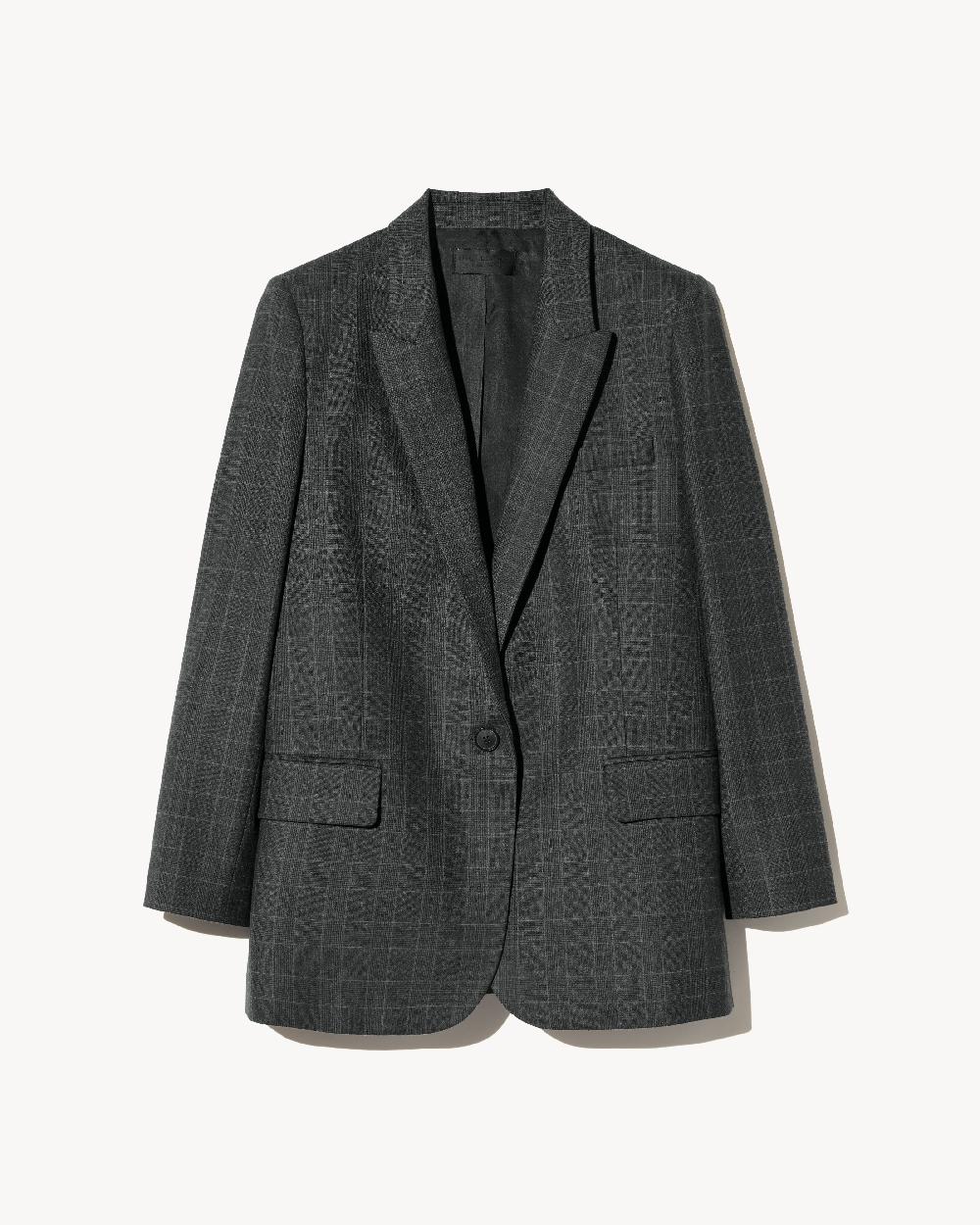 nili lotan DIANE BLAZER ESPRESSO CHECK