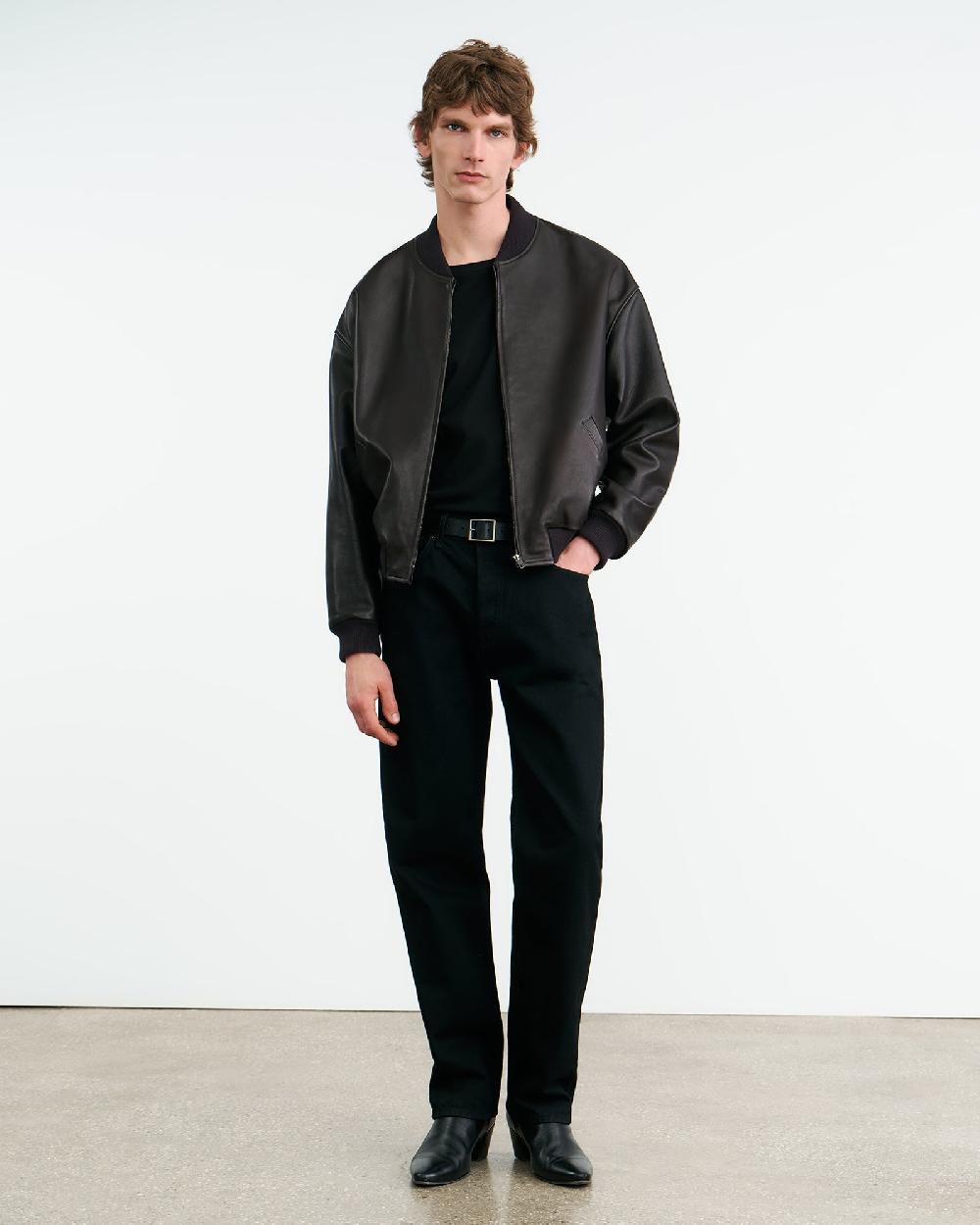 Nili Lotan DRAVA LEATHER JACKET BLACK