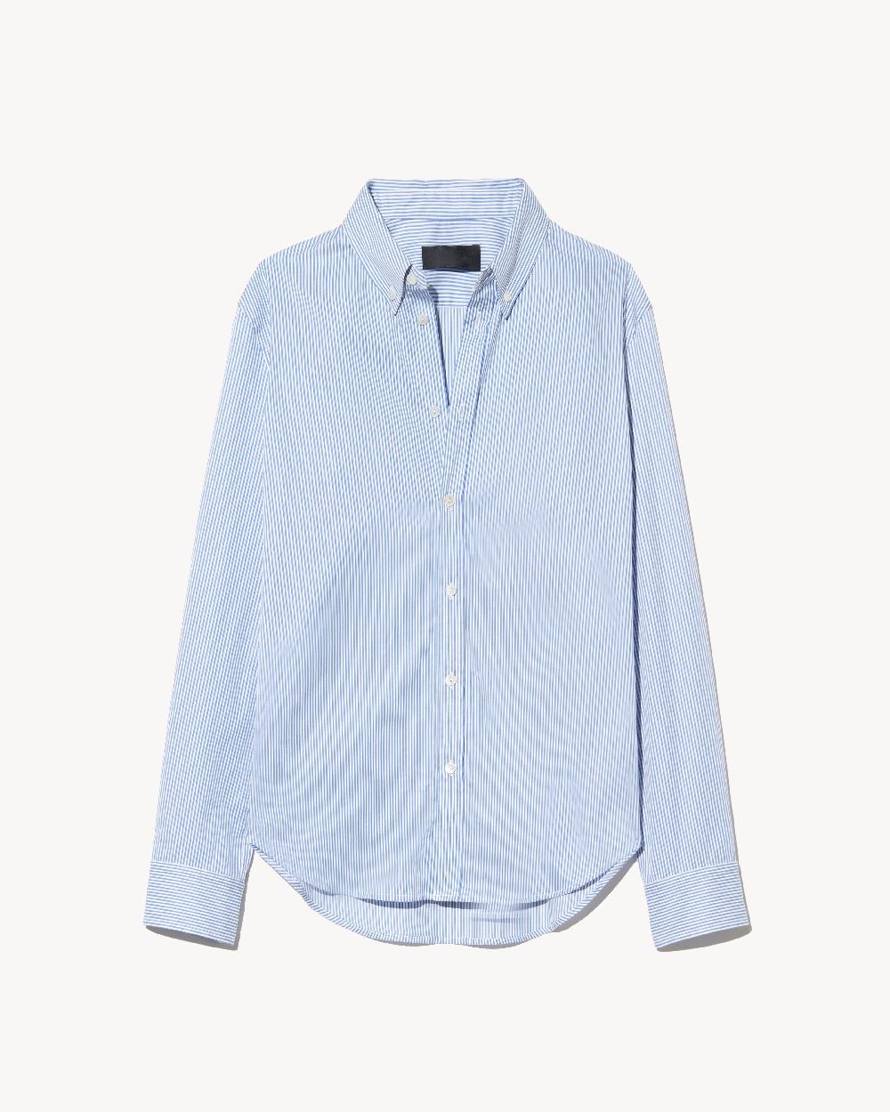 nili lotan DYLLAN SHIRT IVORY/BLUE STRIPES