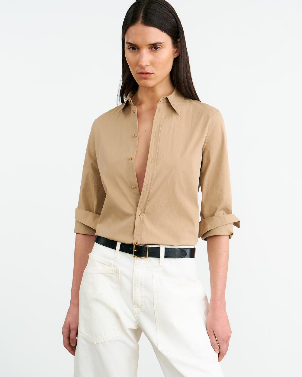 Nili Lotan DYLLAN SHIRT KHAKI