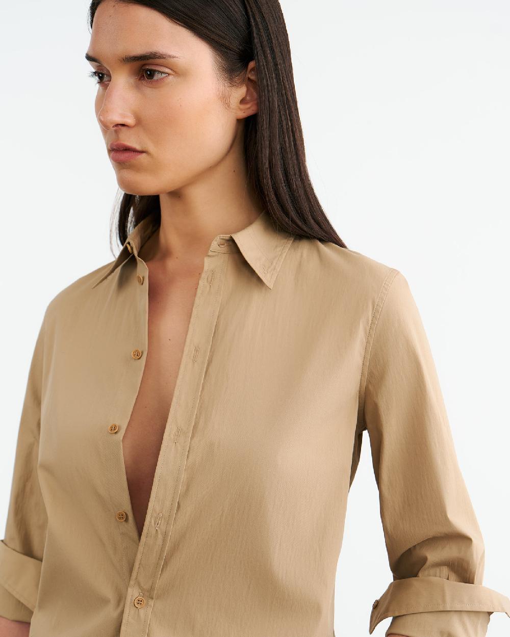 Nili Lotan DYLLAN SHIRT KHAKI