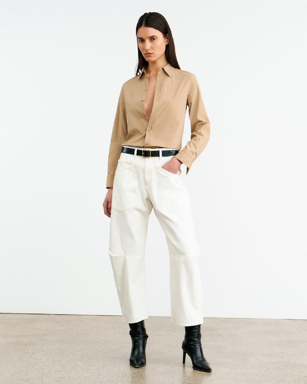 Nili Lotan DYLLAN SHIRT KHAKI