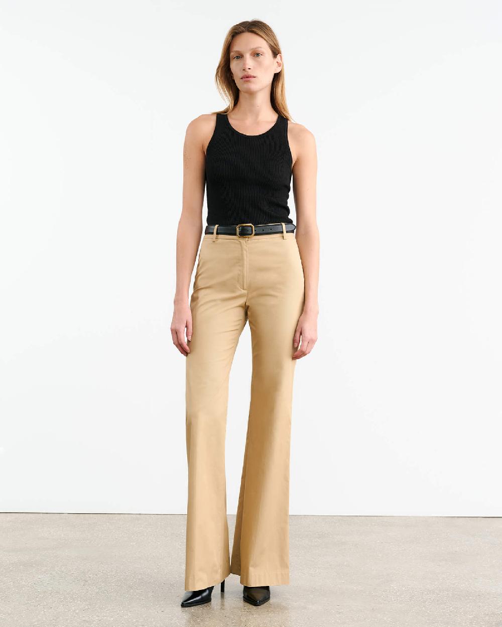 Nili Lotan EFFY COTTON PANT BLACK