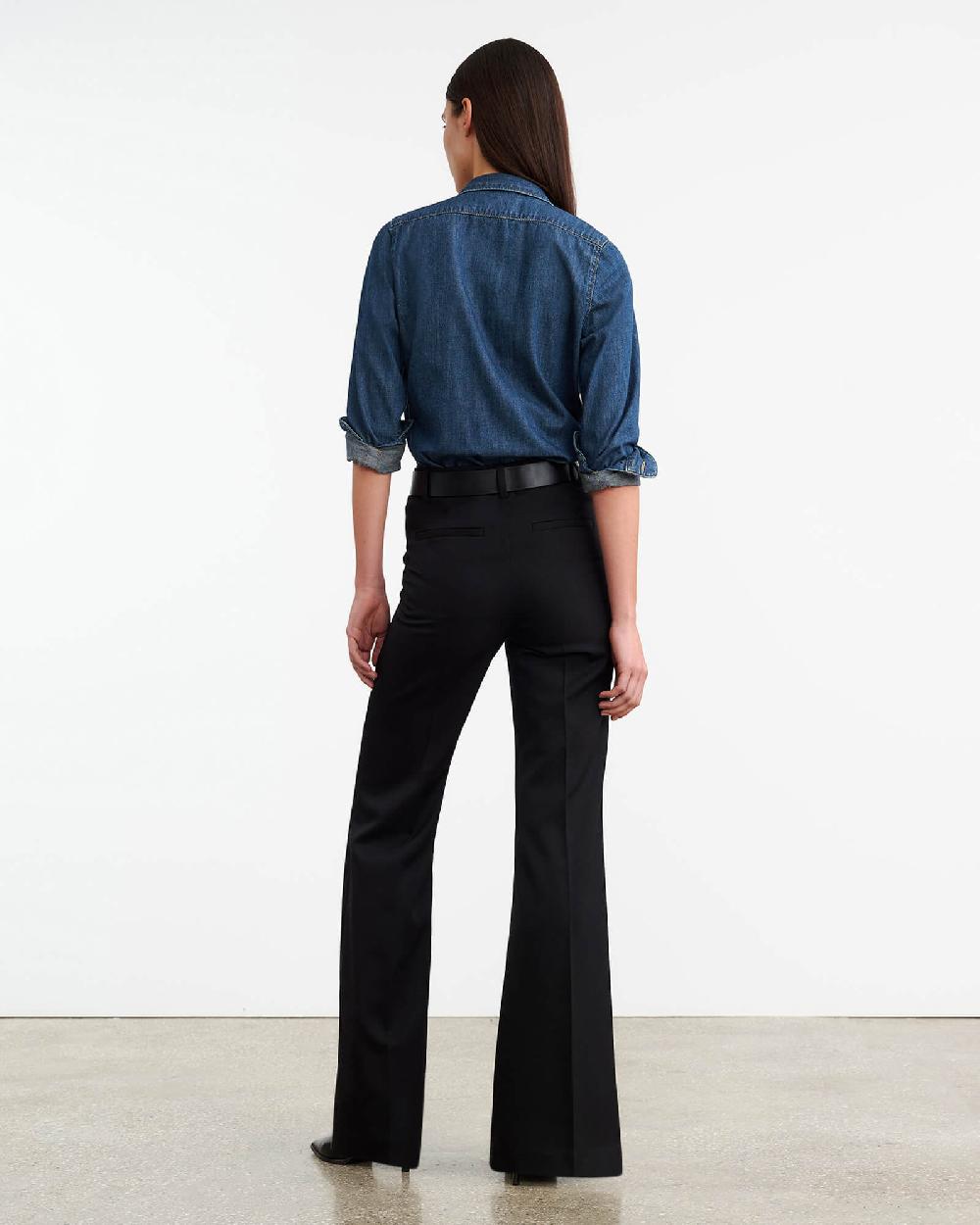 Nili Lotan EFFY WOOL PANT STONE