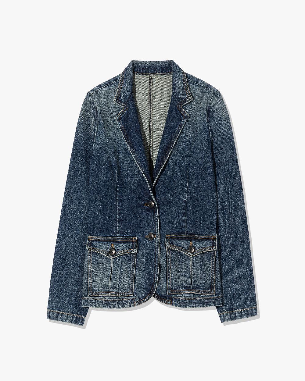 nili lotan ELTON DENIM BLAZER SIMON WASH