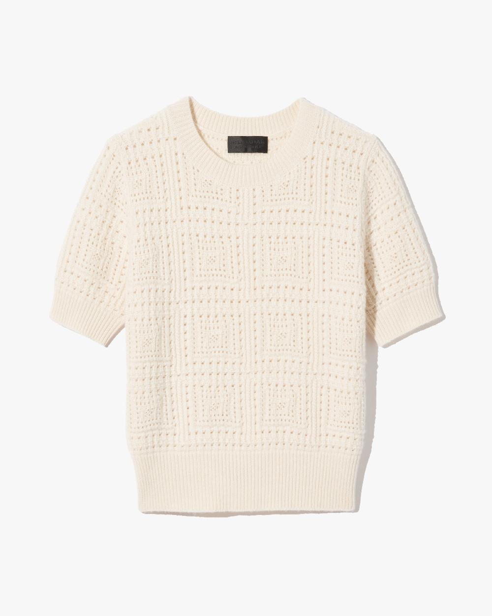 nili lotan ELYSIA CASHMERE SWEATER IVORY