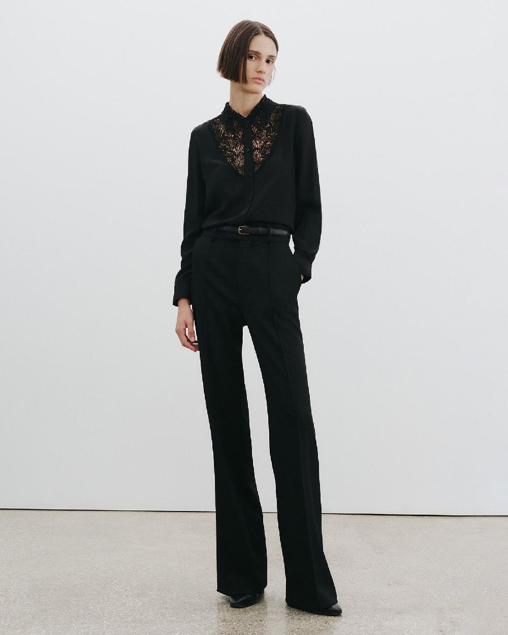 Nili Lotan ETOILE WOOL PANT BLACK