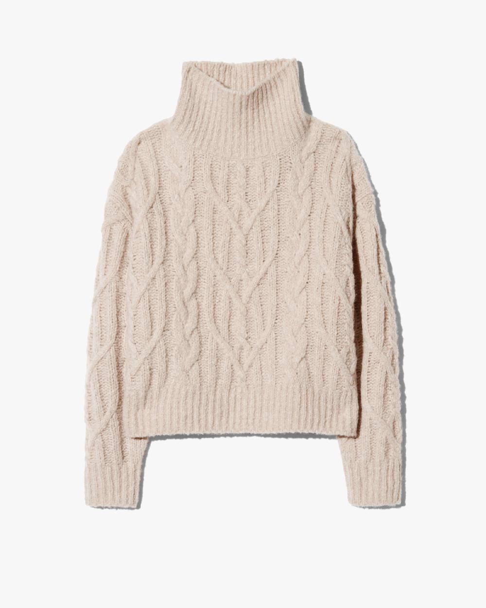 nili lotan FAIRINY CASHMERE SWEATER BEIGE MELANGE