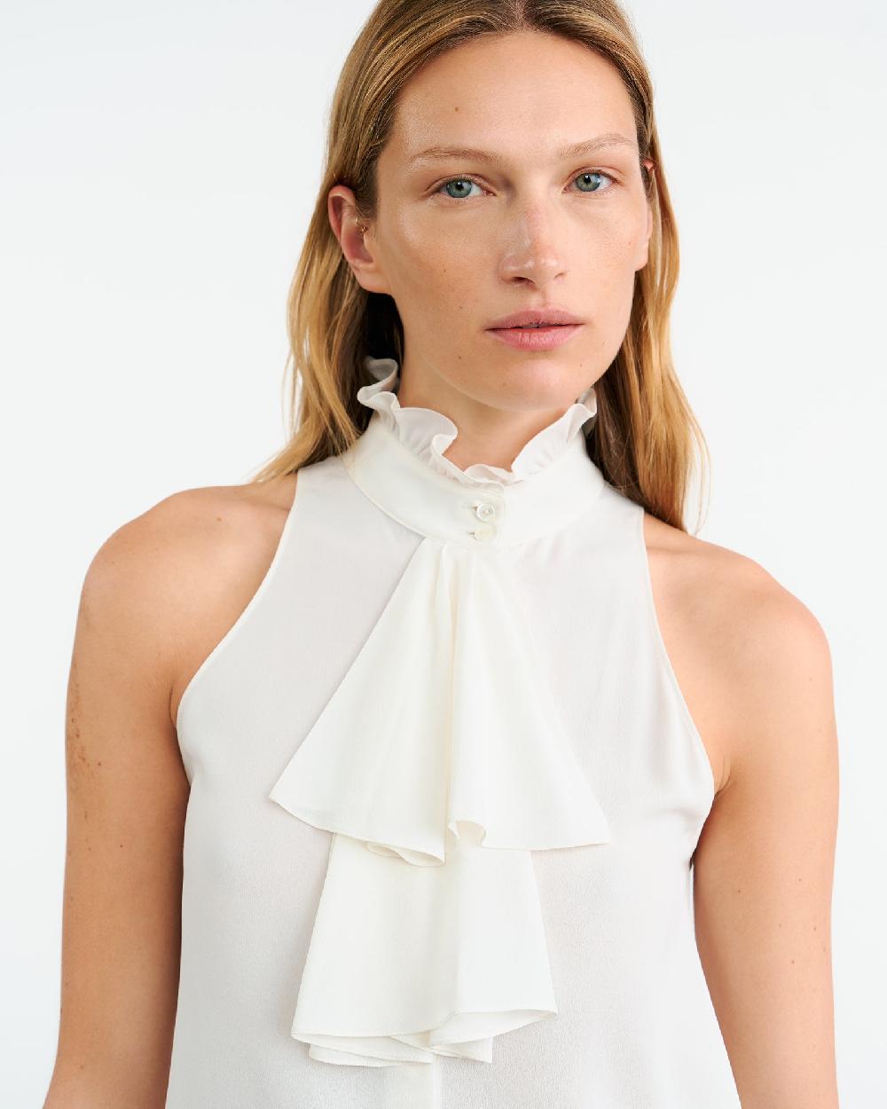 Nili Lotan FELTON SHIRT BLACK