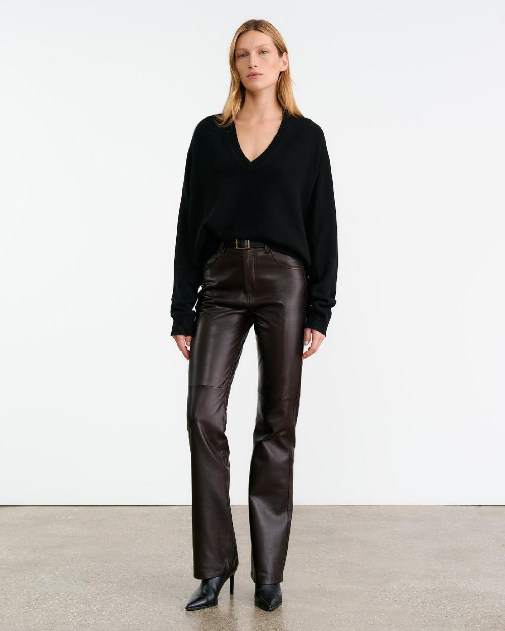 Nili Lotan FERON CASHMERE SWEATER BLACK