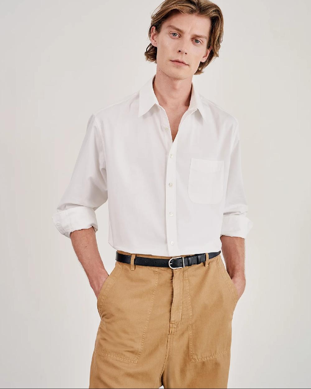 Nili Lotan FINN SHIRT IVORY