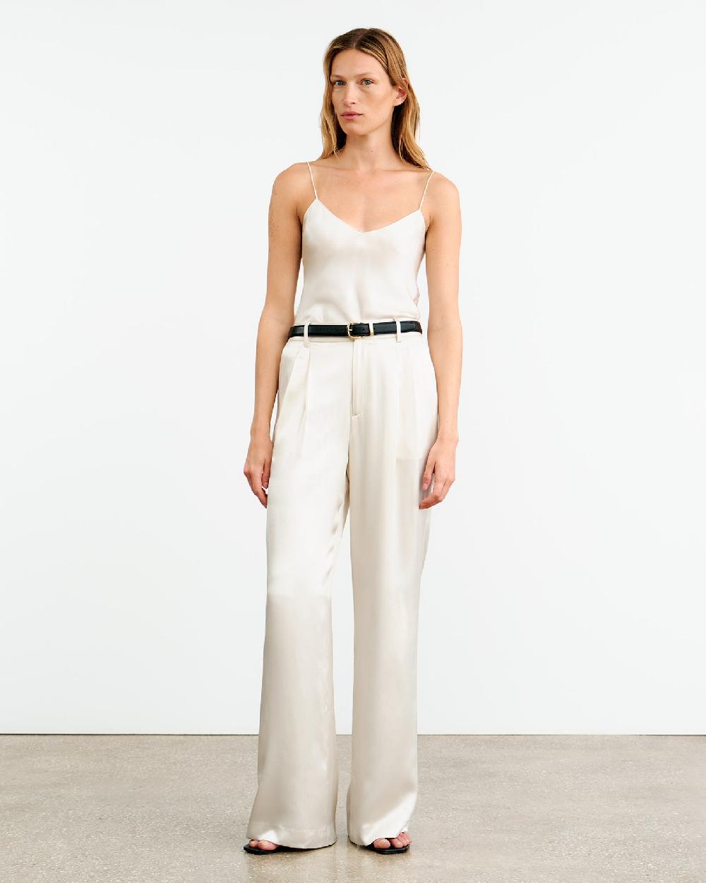 Nili Lotan FLAVIE SILK PANT IVORY
