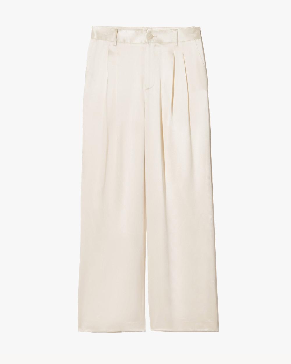 nili lotan FLAVIE SILK PANT IVORY