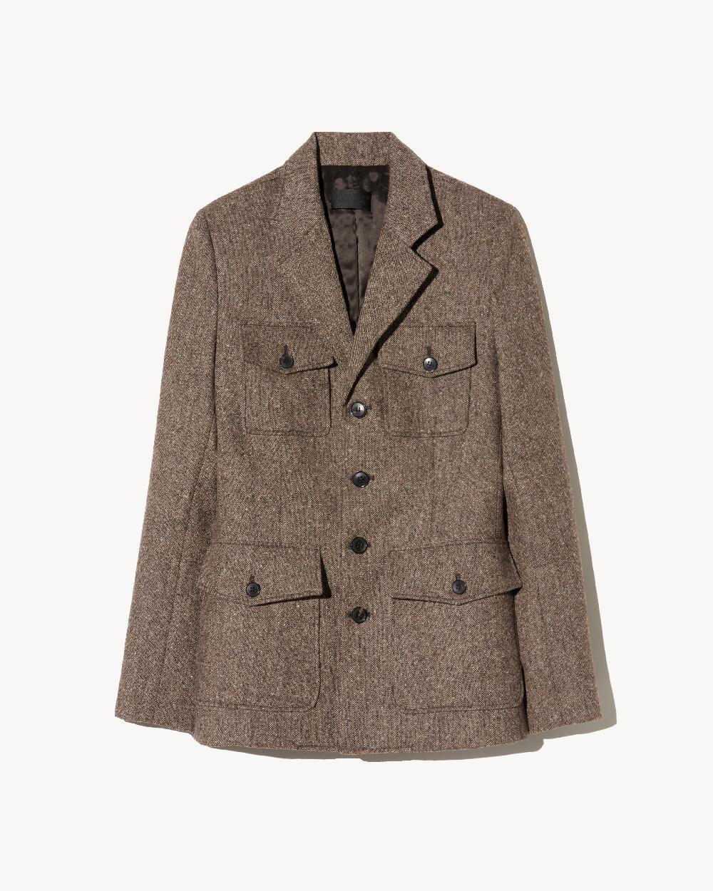 nili lotan FLEUR JACKET BROWN DONEGAL