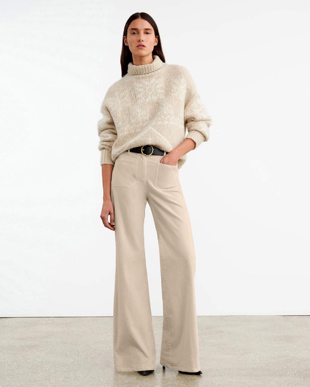Nili Lotan FLORENCE CORDUROY PANT CHOCOLATE BROWN