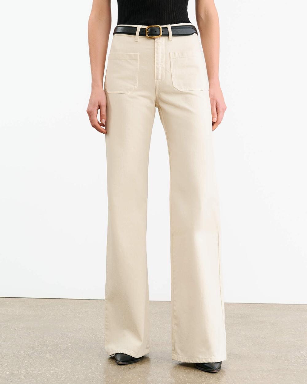 Nili Lotan FLORENCE COTTON PANT STONE