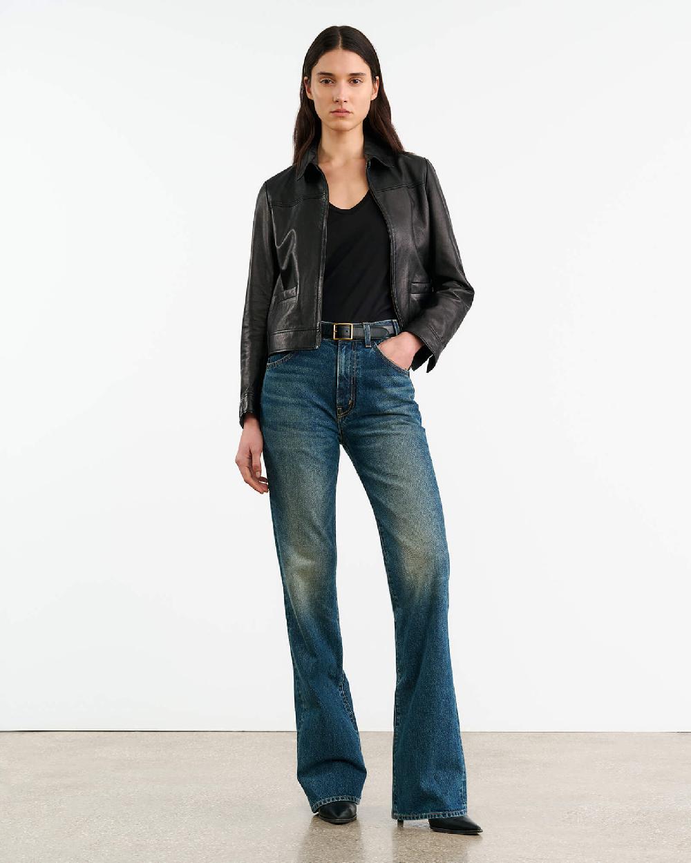 Nili Lotan FREDDIE LEATHER JACKET BLACK