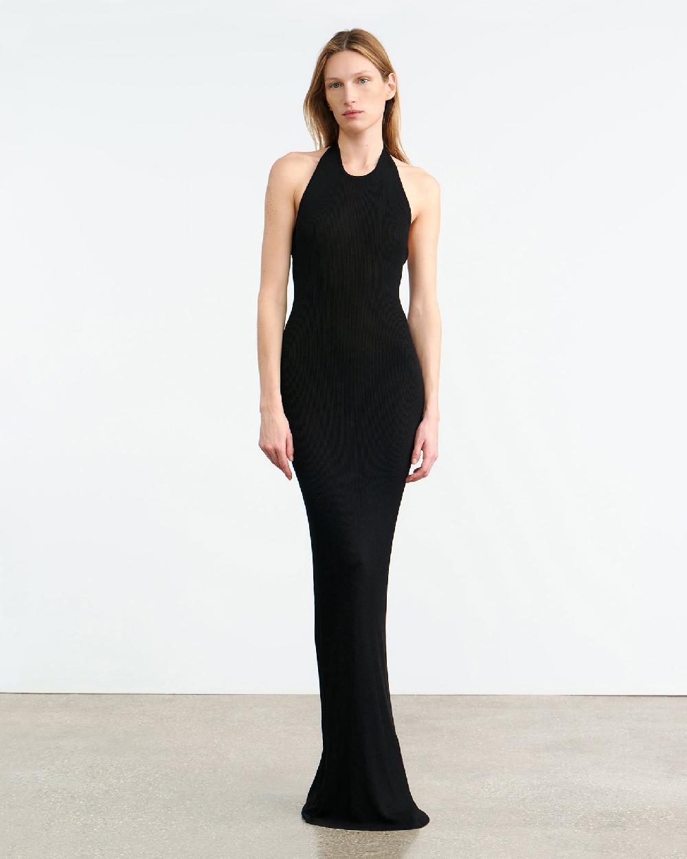 Nili Lotan GERTRUDE KNIT DRESS BLACK