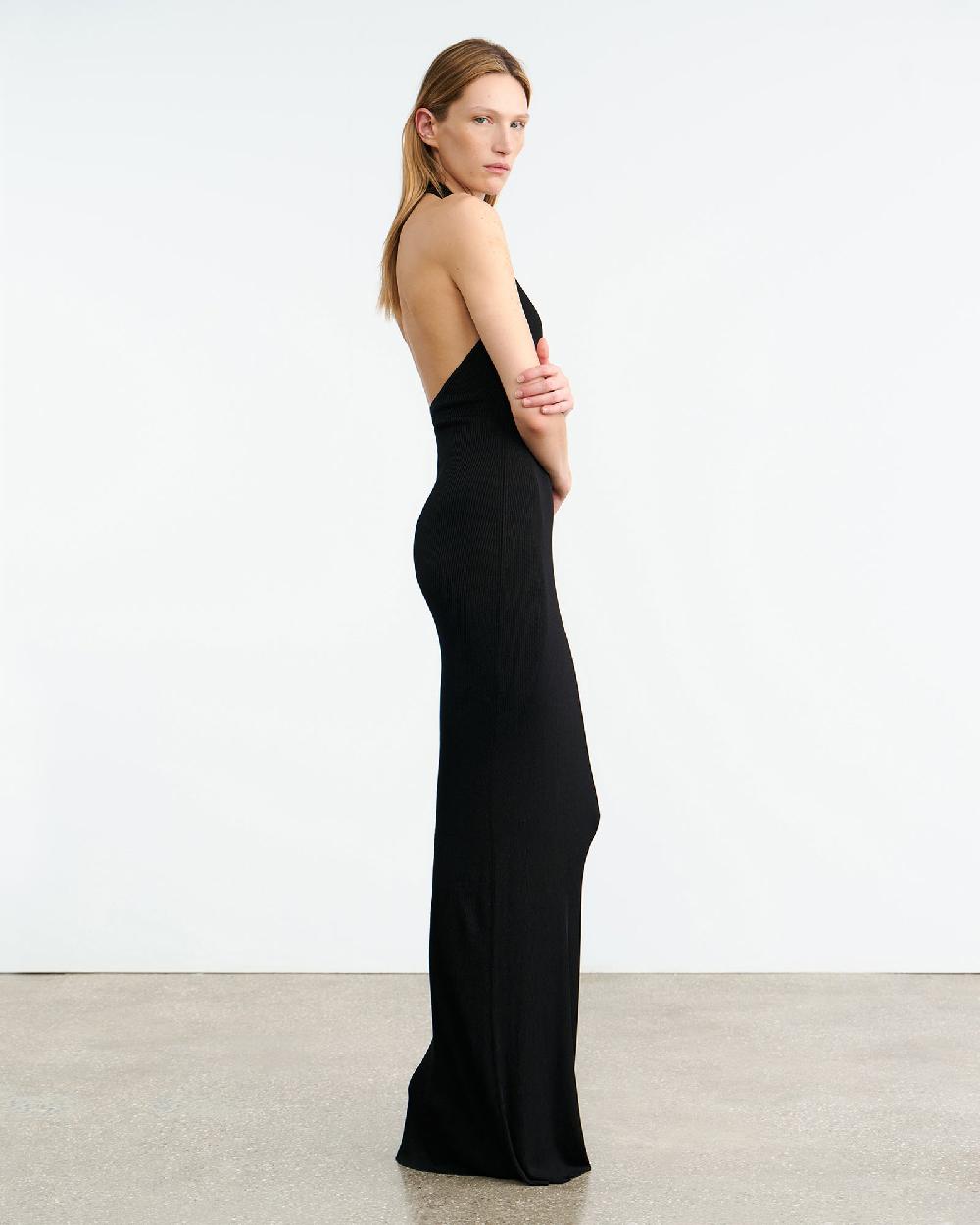Nili Lotan GERTRUDE KNIT DRESS BLACK