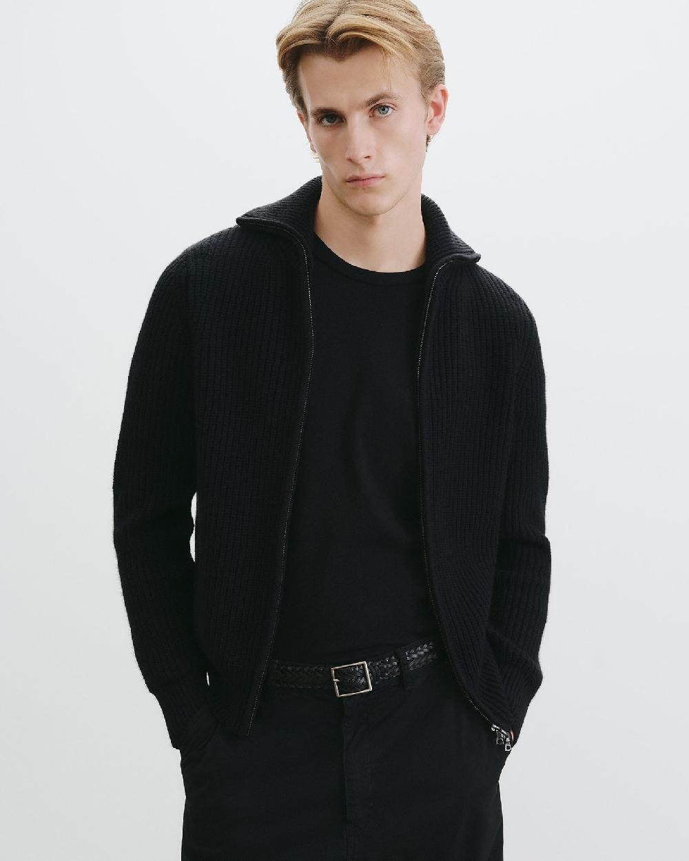 Nili Lotan GUNTHER CASHMERE SWEATER BLACK