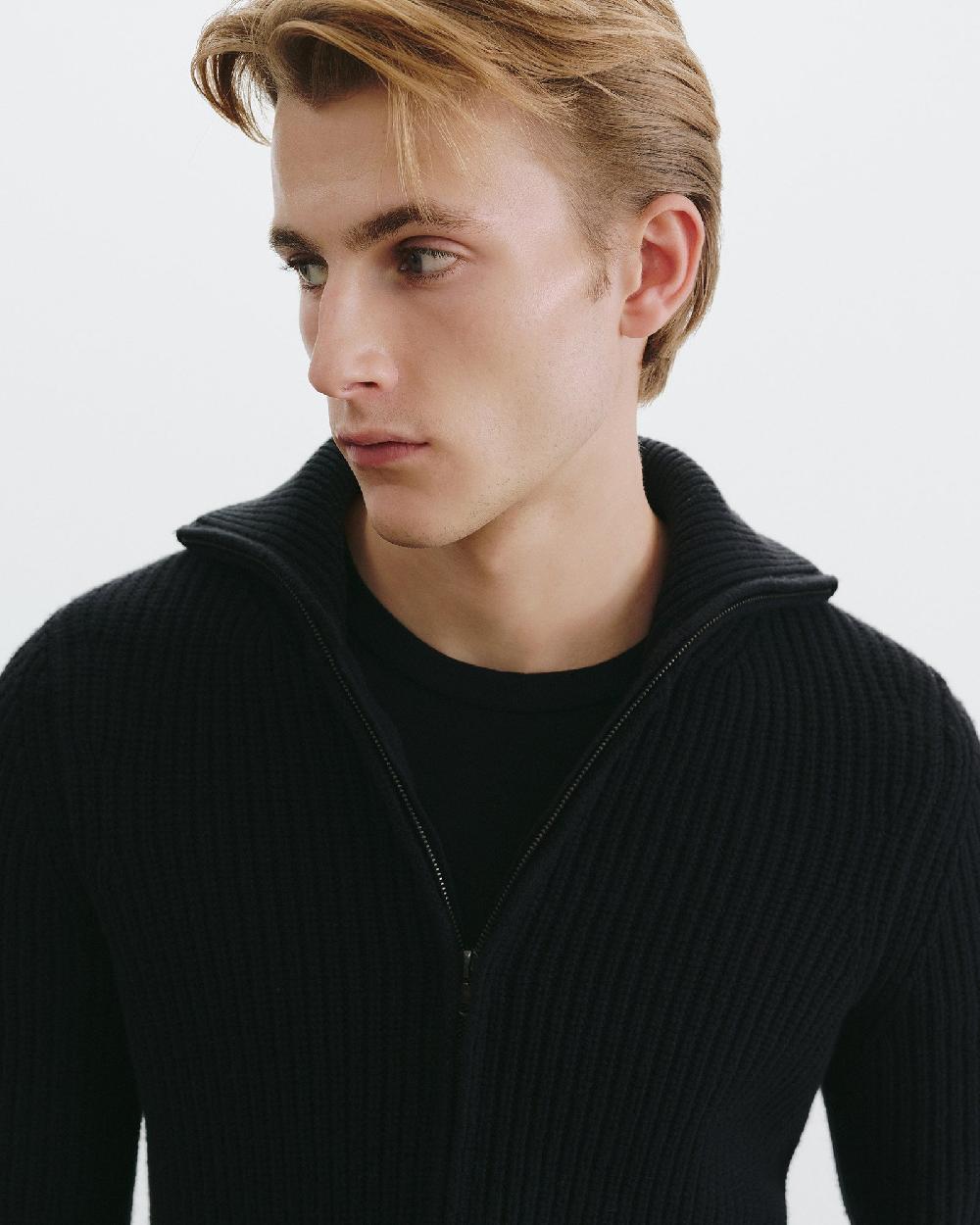 Nili Lotan GUNTHER CASHMERE SWEATER BLACK