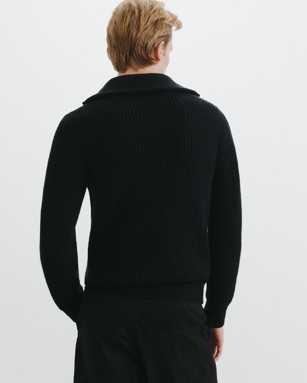 Nili Lotan GUNTHER CASHMERE SWEATER BLACK