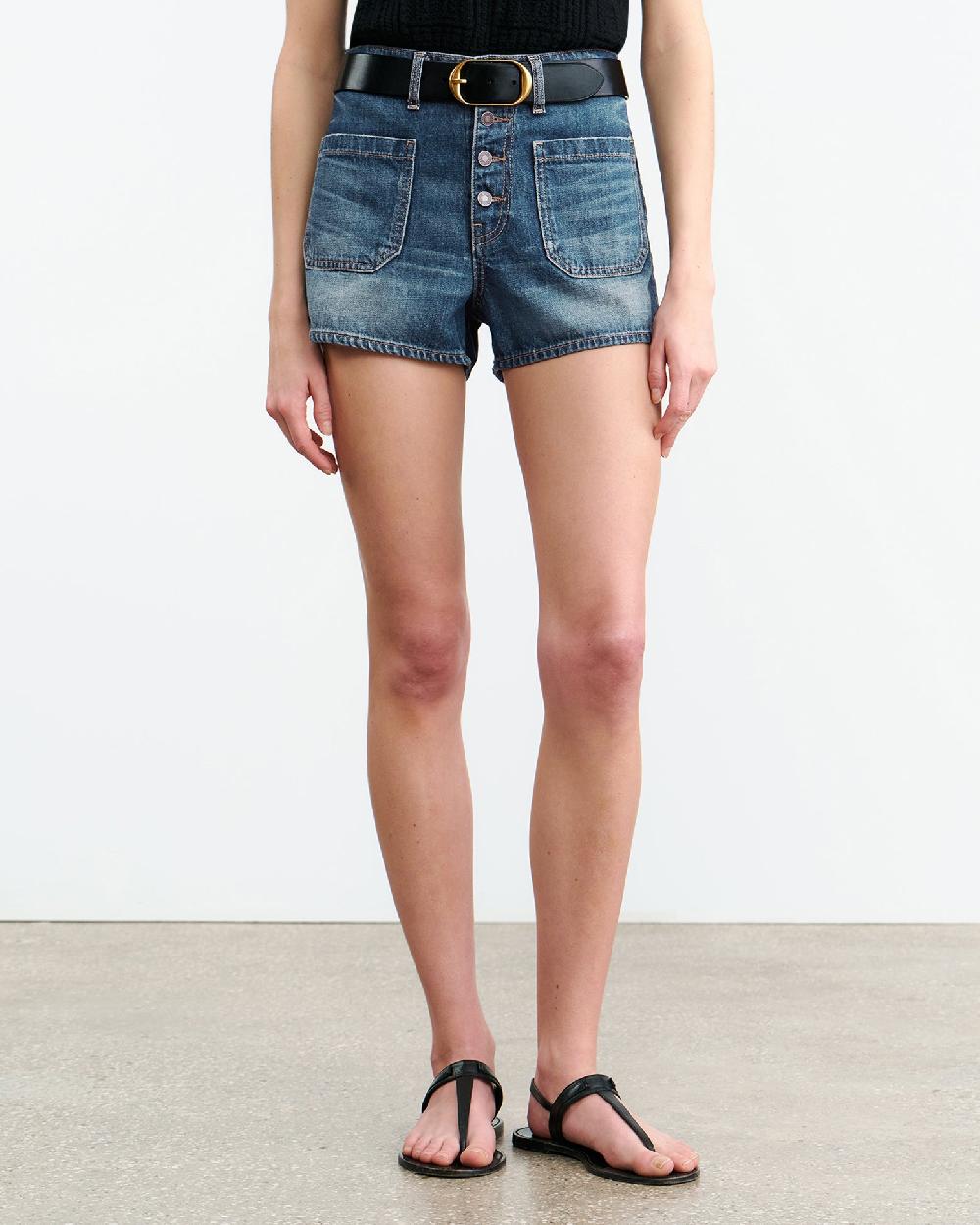 Nili Lotan HARLEY DENIM SHORT CLASSIC WASH