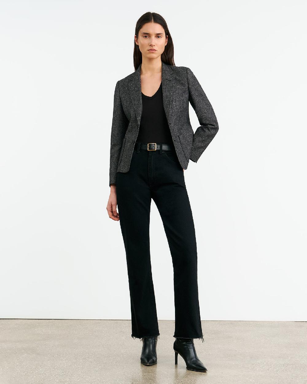 Nili Lotan HOLDEN BLAZER GRAPHITE DONEGAL