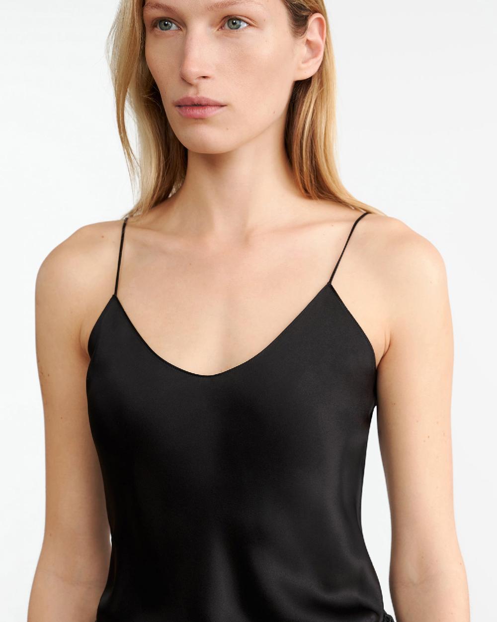 Nili Lotan ISABELLA SILK CAMI BLACK