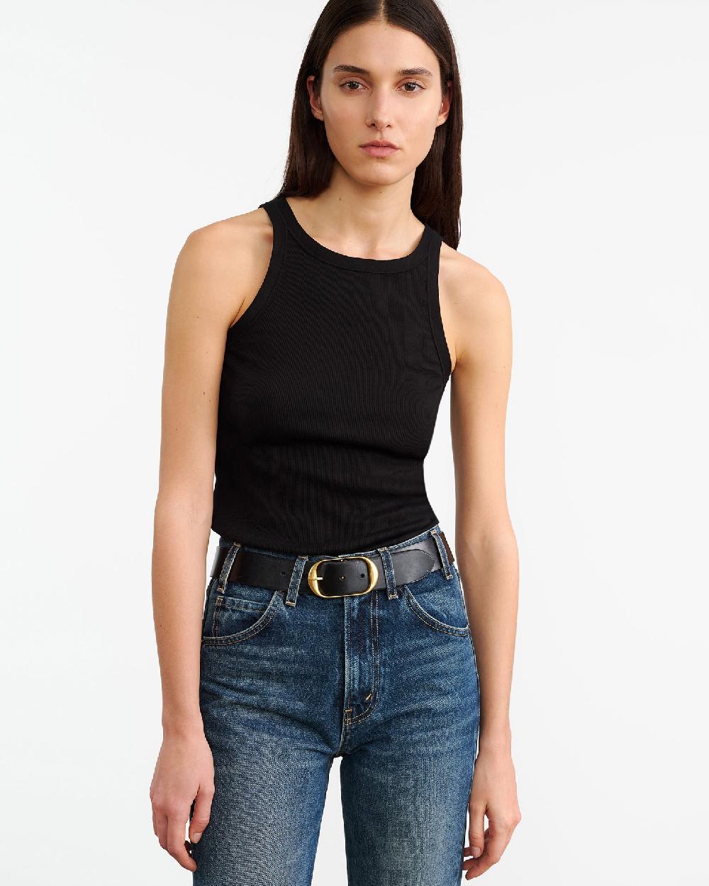 Nili Lotan JENNIFER TANK JET BLACK