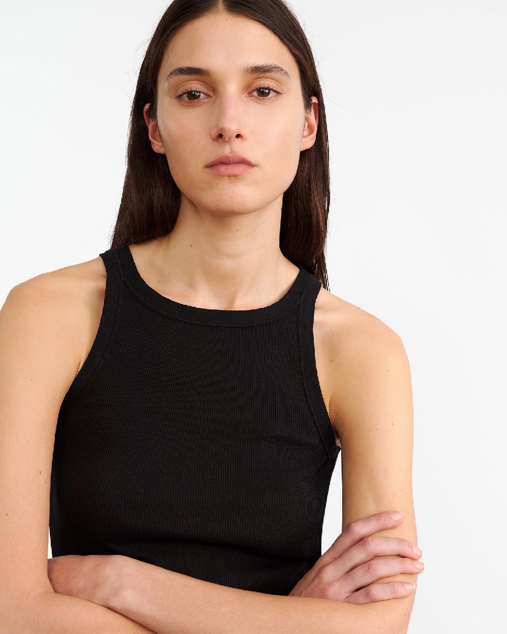 Nili Lotan JENNIFER TANK JET BLACK