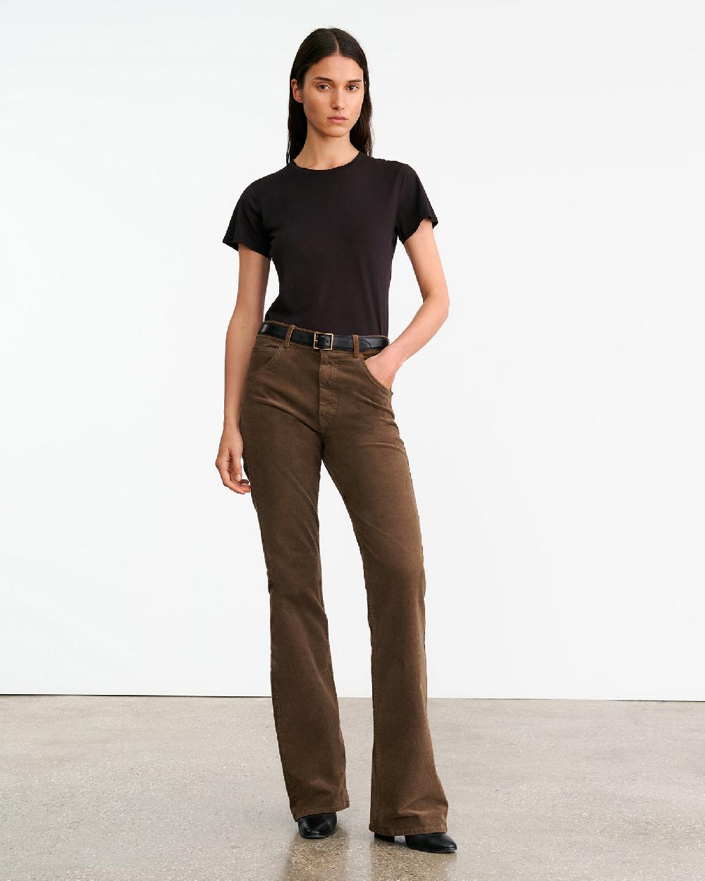 Nili Lotan JOAN CORDUROY PANT JET BLACK
