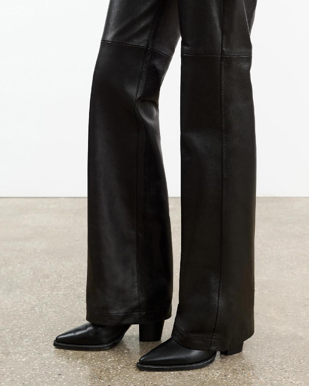 Nili Lotan JOAN LEATHER PANT ESPRESSO