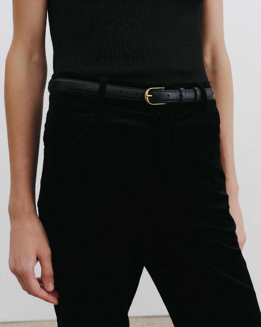 Nili Lotan JOAN VELVET PANT BLACK