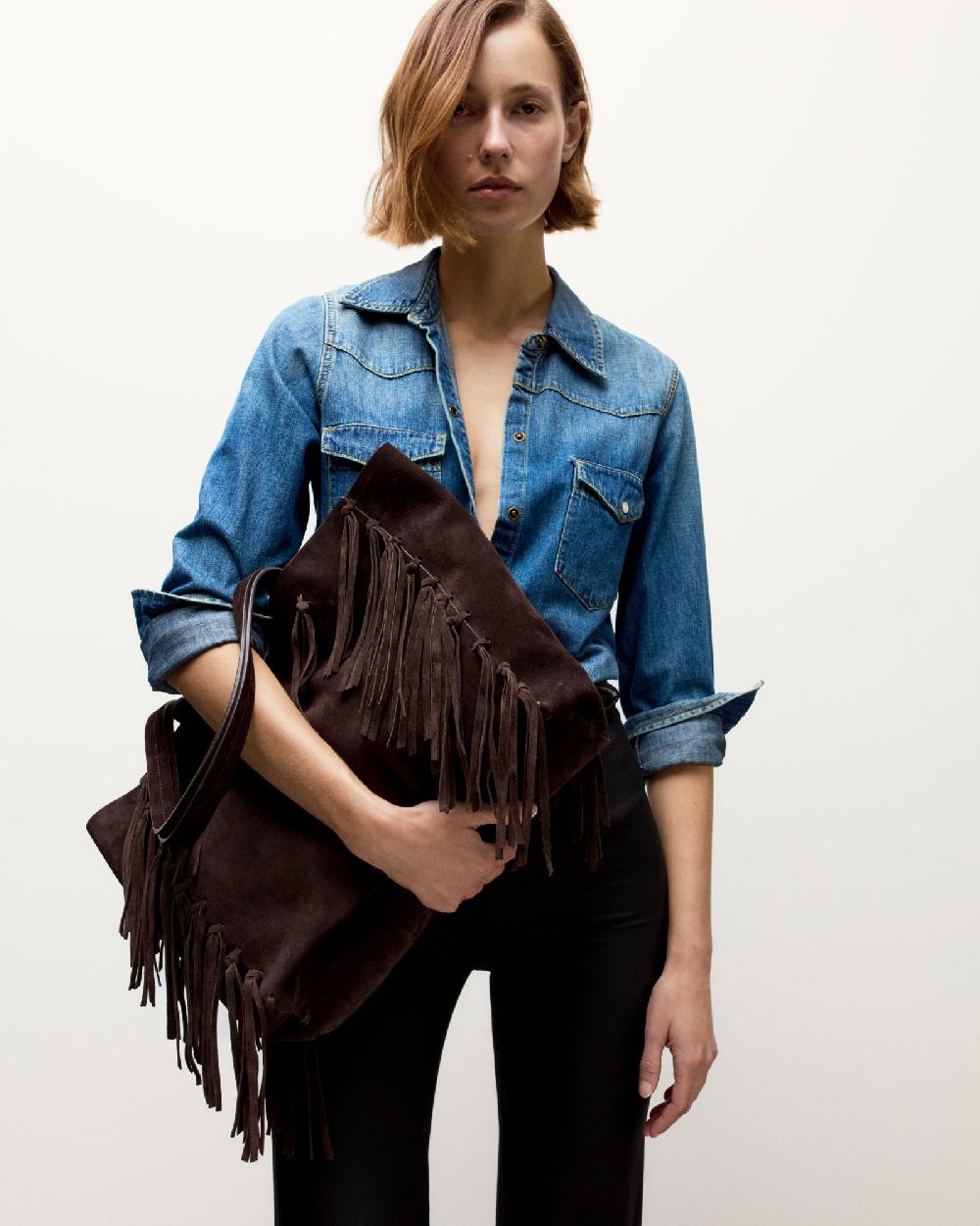 Nili Lotan JONI BAG ESPRESSO