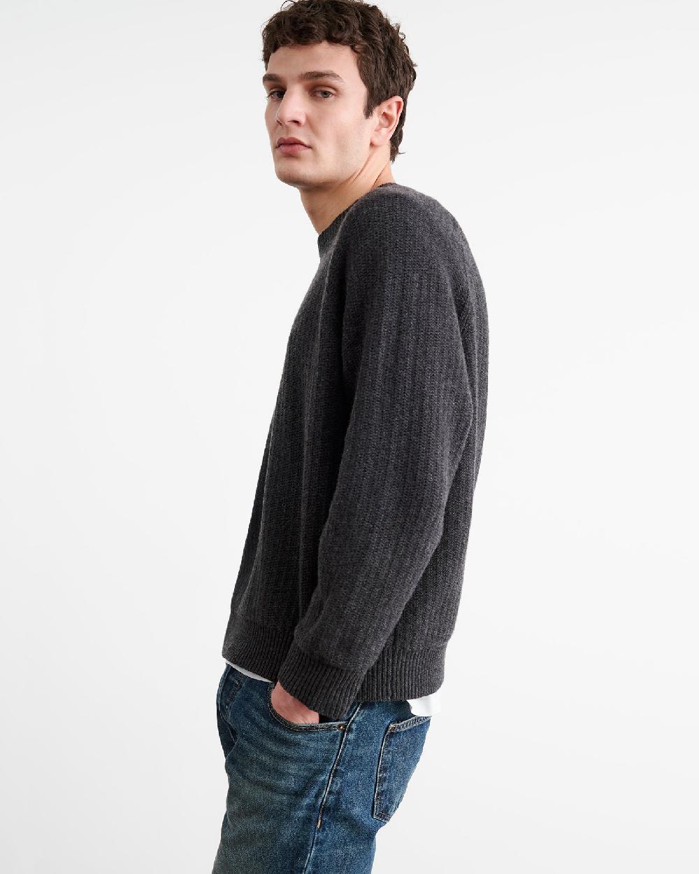 Nili Lotan KADIR SWEATER CHARCOAL MELANGE