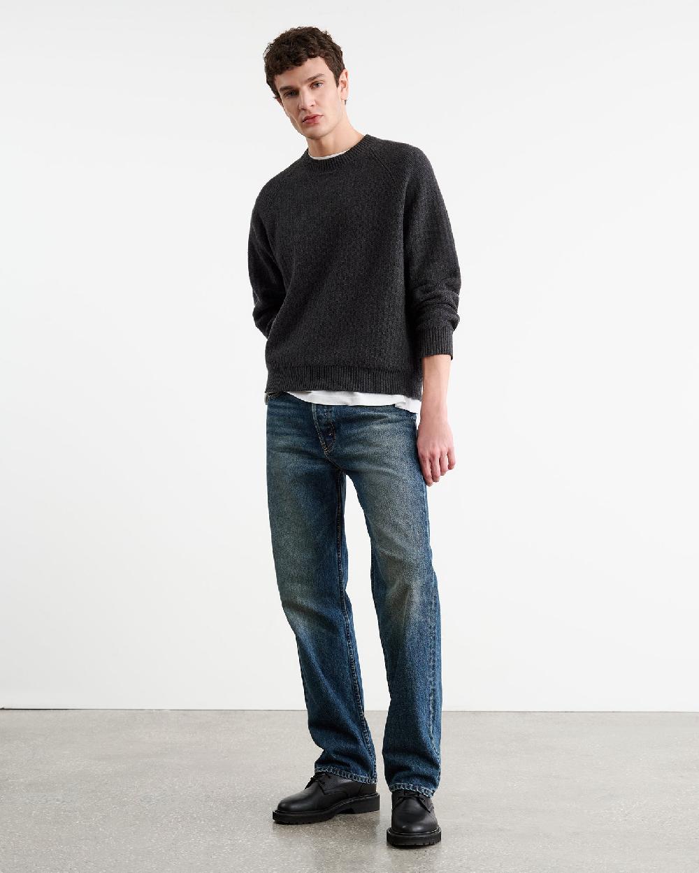 Nili Lotan KADIR SWEATER CHARCOAL MELANGE