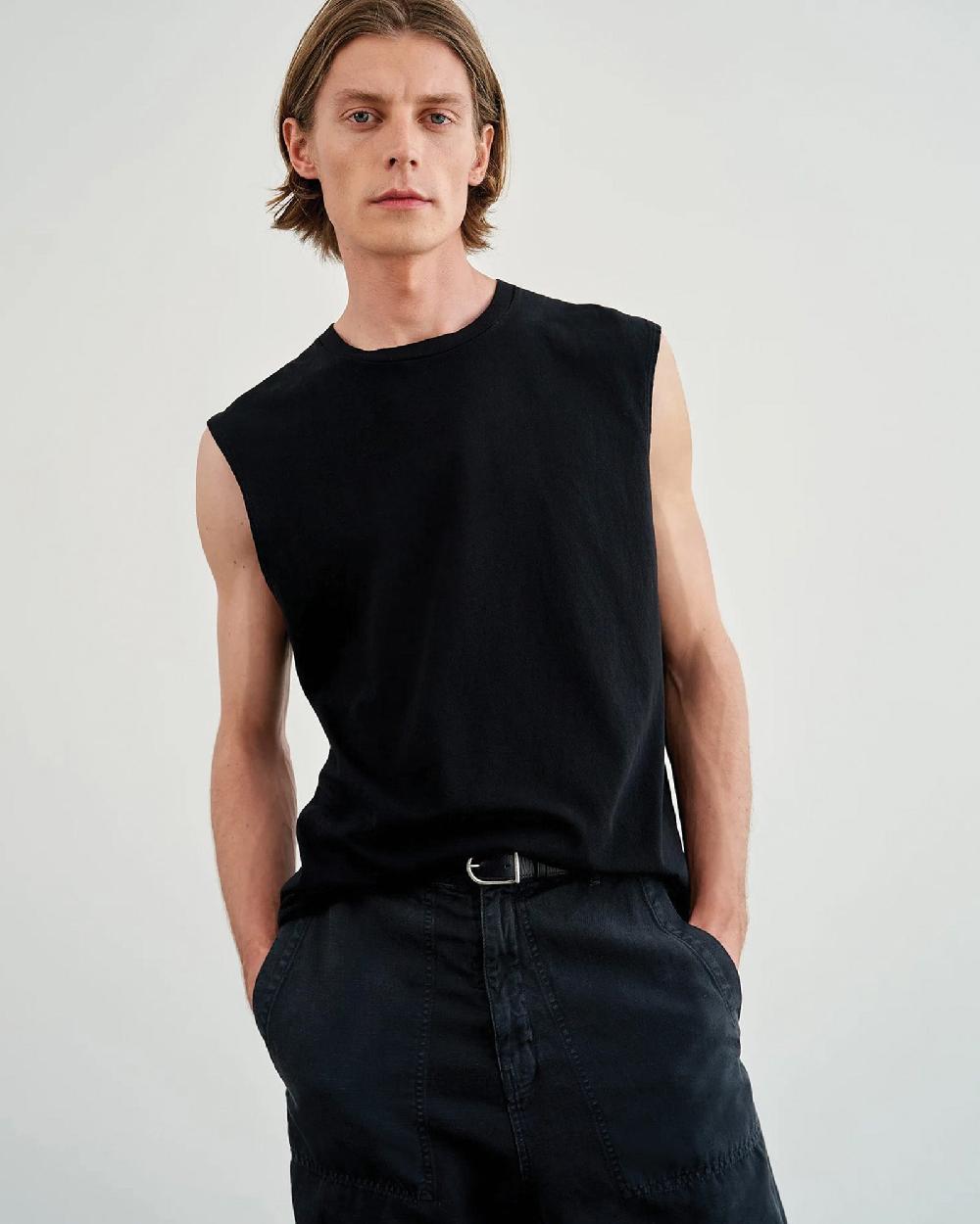 Nili Lotan KENT TEE JET BLACK