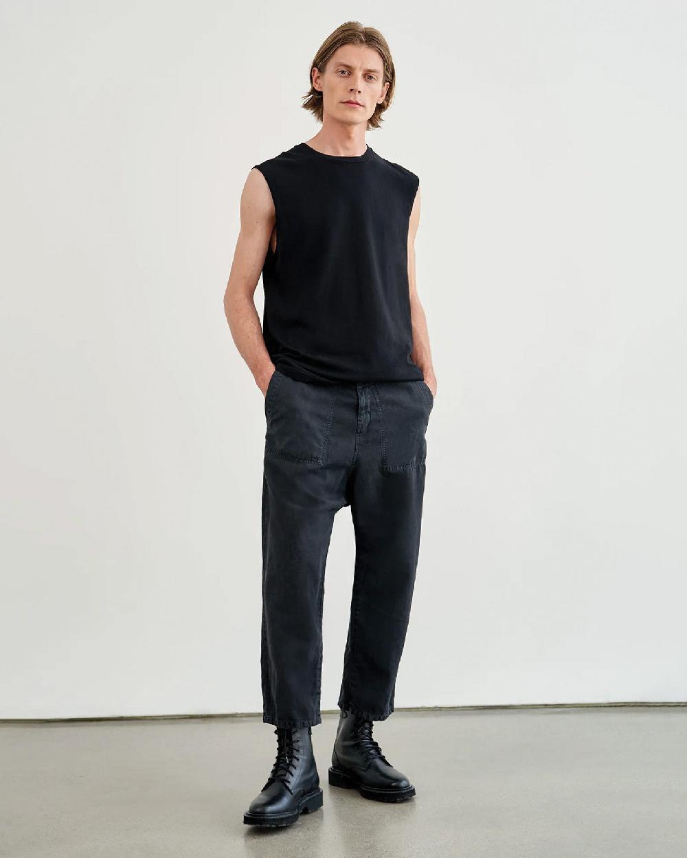 Nili Lotan KENT TEE JET BLACK
