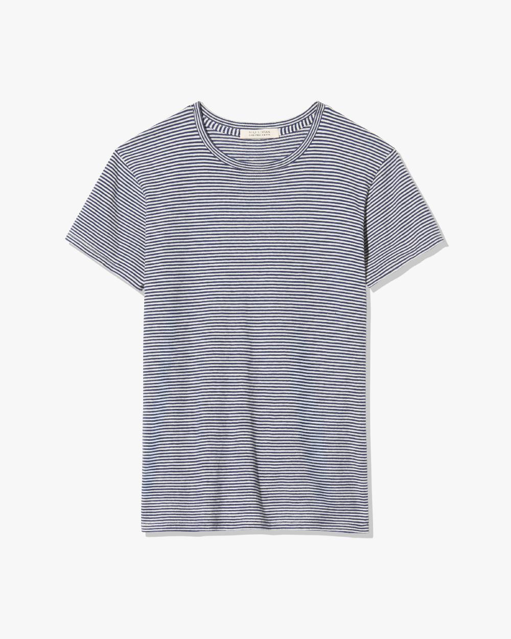 nili lotan LANA TEE IVORY/NAVY STRIPE