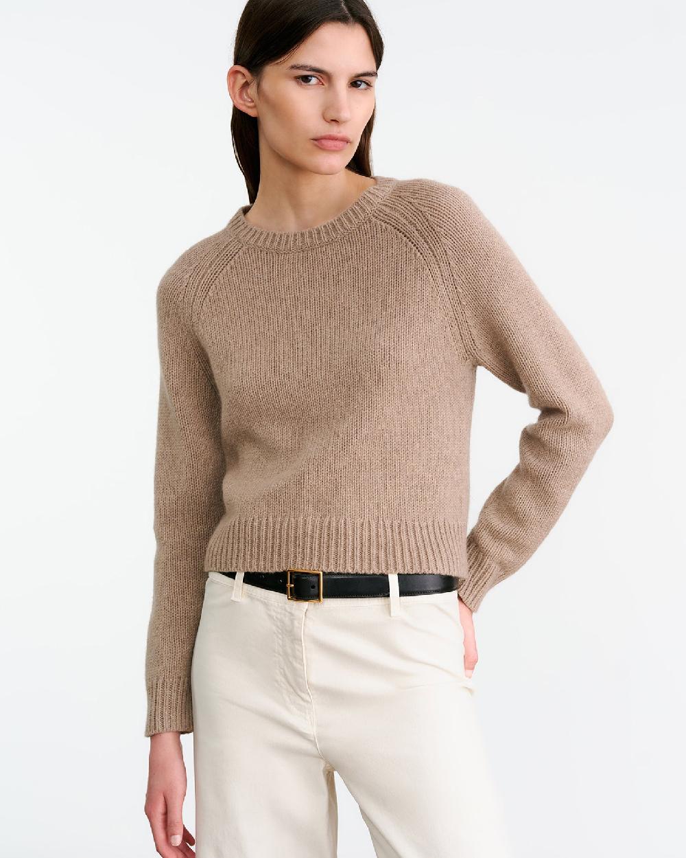 Nili Lotan LAUREL SWEATER TAUPE MELANGE