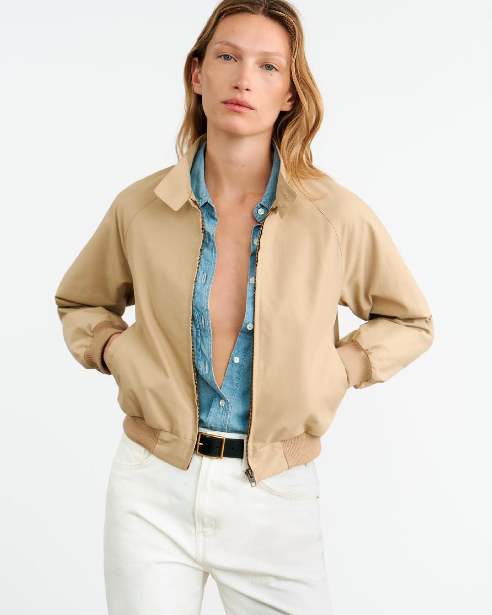 Nili Lotan LAUZERTE BOMBER KHAKI